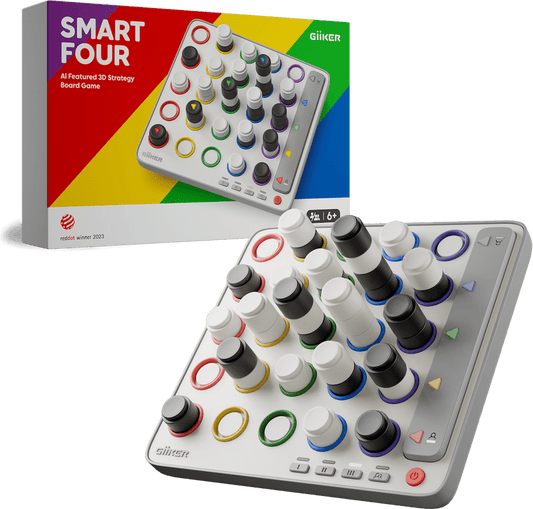 Smart Four 3D - Négy a nyerő! - elektronikus logikai játék Giiker egyéb darabos kirakó puzzle (GI-6971421890218) - puzzlegarden