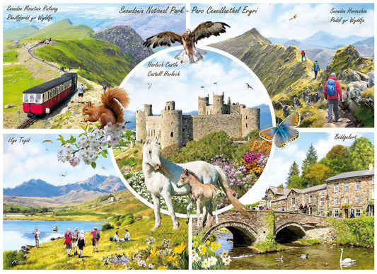 Snowdonia nemzeti park Gibsons 1000 darabos kirakó puzzle (G-G6463) - puzzlegarden
