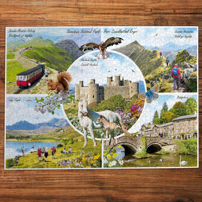 Snowdonia nemzeti park Gibsons 1000 darabos kirakó puzzle (G-G6463) - puzzlegarden