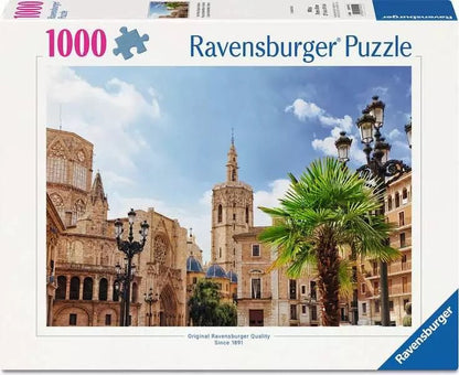 Spanyol tájak - Szent Mária tér, Valencia Ravensburger 1000 darabos kirakó puzzle (RA-12001915) - puzzlegarden