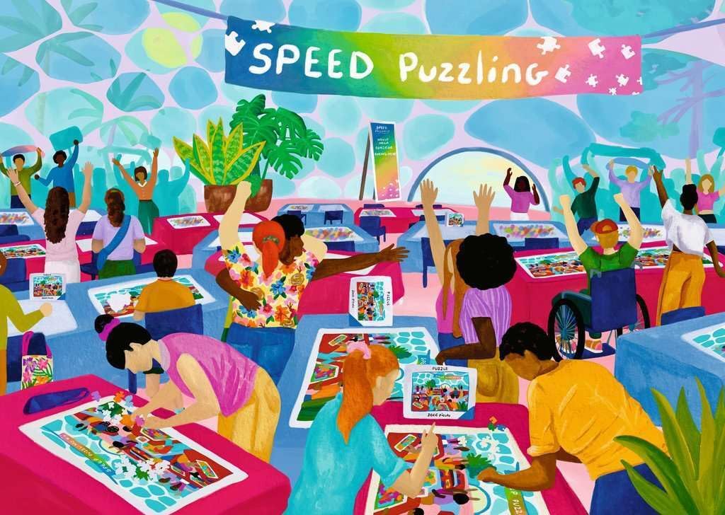Speed Puzzling - WJPC 2025 Ravensburger 1000 darabos kirakó puzzle (RA-12001740) - puzzlegarden