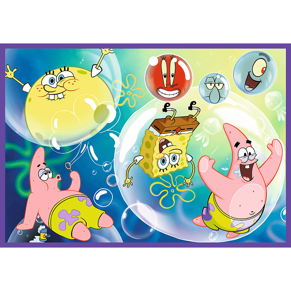 SpongyaBob bolondos világa – 4x250 Trefl 250 darabos kirakó puzzle (TR-13342) - puzzlegarden