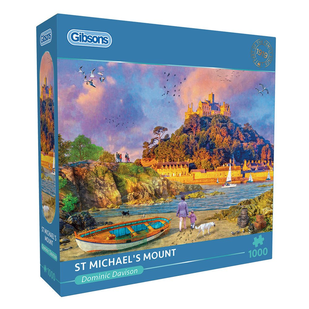 St Michael's Mount Gibsons 1000 darabos kirakó puzzle (G - G6410 5012269064100) - puzzlegarden