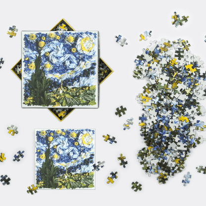 Csillagos Éj Szirmok Galison 500 darabos kirakó puzzle (GA-M062220B 9780735366497) - puzzlegarden