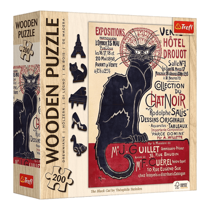 Steinlen - A Fekete Macska - FA Kirakó! Trefl 200 darabos kirakó puzzle (TR-20254) - puzzlegarden