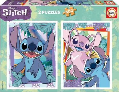 Stitch - 2x500 Educa 500 darabos kirakó puzzle (ED-19732 8412668197329) - puzzlegarden