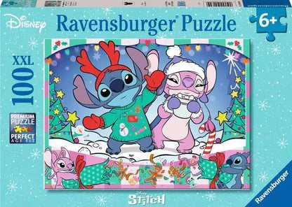 Stitch karácsonya Ravensburger 100 darabos kirakó puzzle (RA-12004030) - puzzlegarden