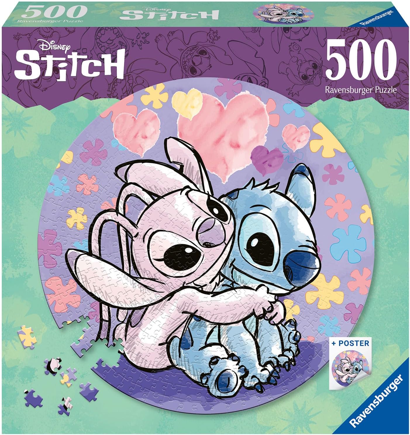 Stitch Ravensburger 500 darabos kirakó puzzle (RA-17581 4005556175819) - puzzlegarden