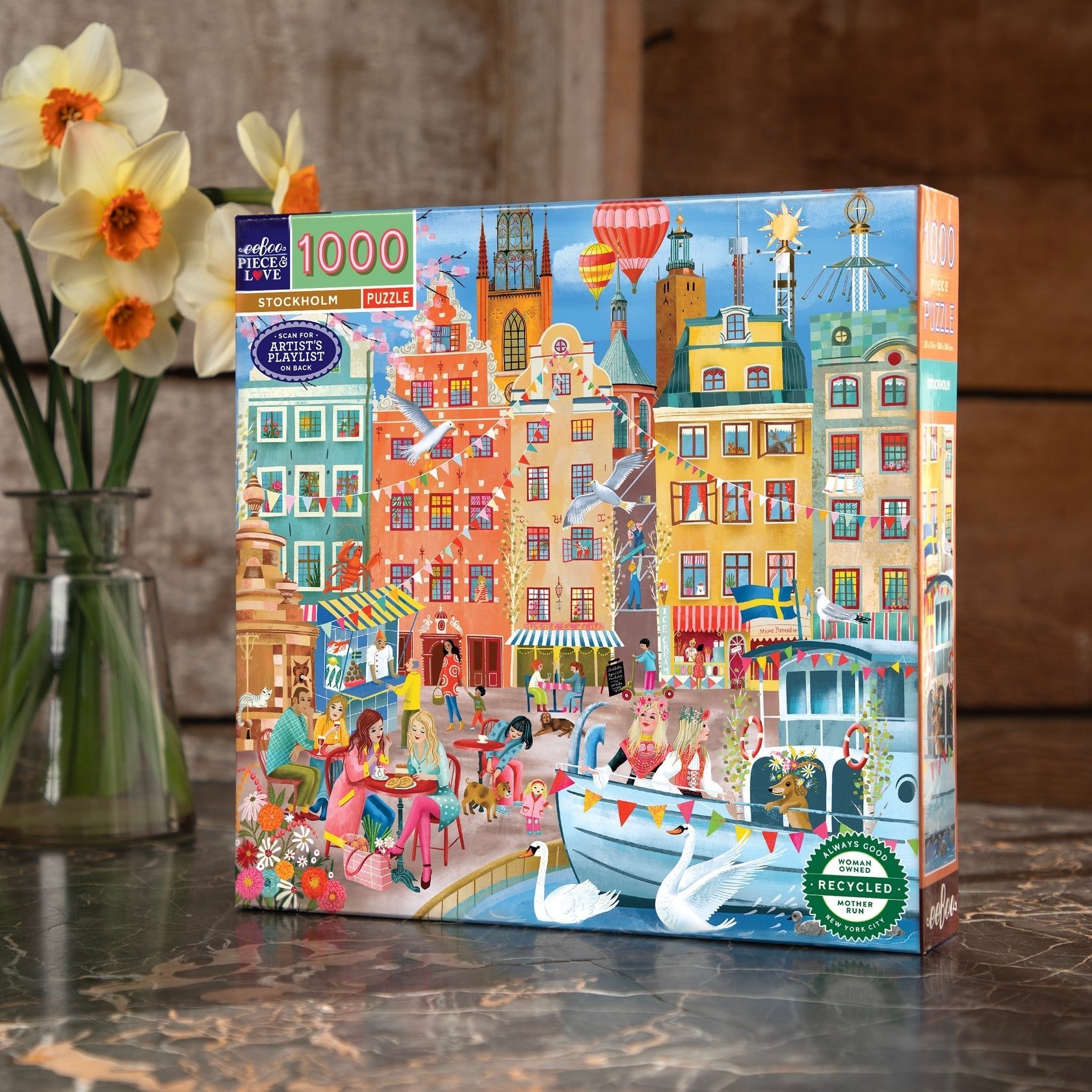 Stockholm Eeboo 1000 darabos kirakó puzzle (EB - PZTSKM 689196521331) - puzzlegarden