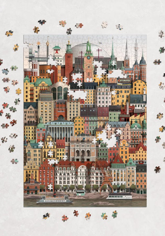 Stockholm Martin Schwartz 1000 darabos kirakó puzzle (MS-MS1603-2) - puzzlegarden