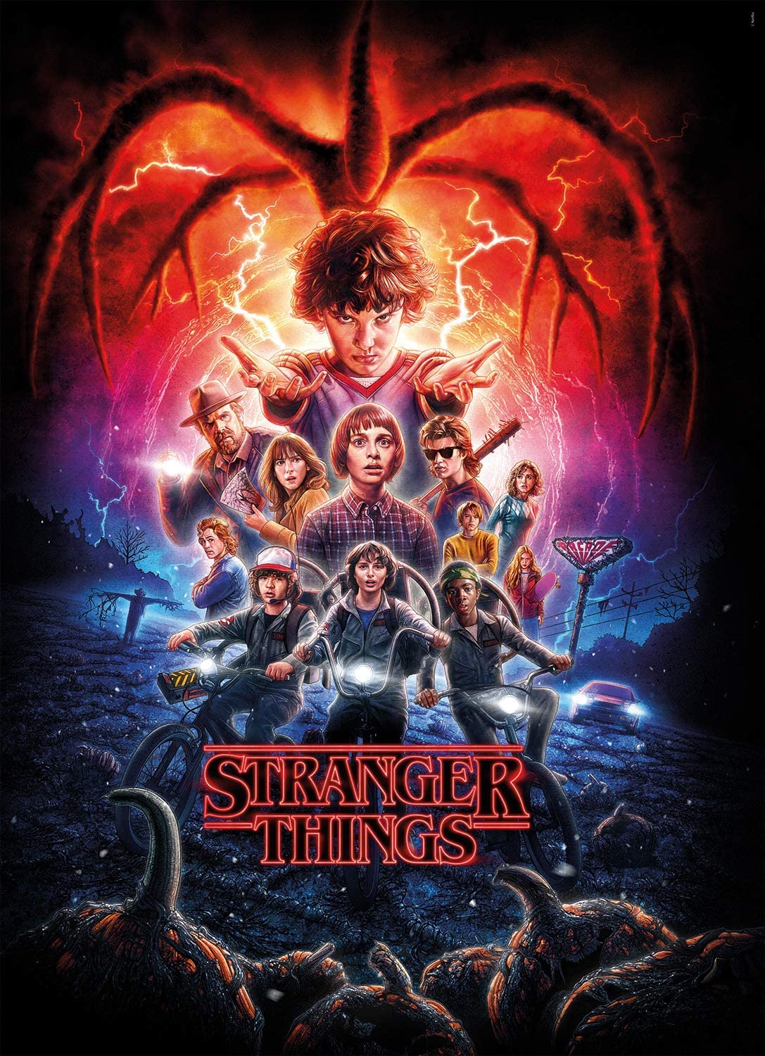 Stranger Things 2. Évad Clementoni 1000 darabos kirakó puzzle (CL-39543 8005125395439) - puzzlegarden