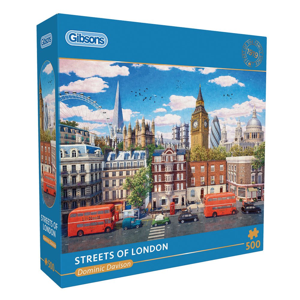 Streets of London Gibsons 500 darabos kirakó puzzle (G - G3153 5012269031539) - puzzlegarden