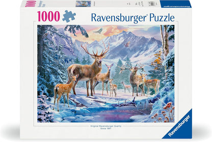 Szarvasok télen Ravensburger 1000 darabos kirakó puzzle (RA - 12000888 4005555008880) - puzzlegarden