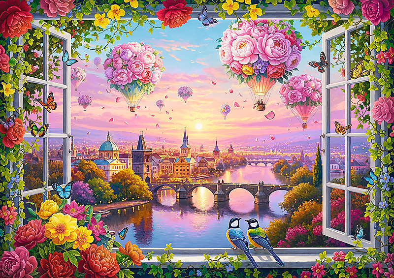 Szerelem a levegőben Trefl 1000 darabos kirakó puzzle (TR-10972) - puzzlegarden