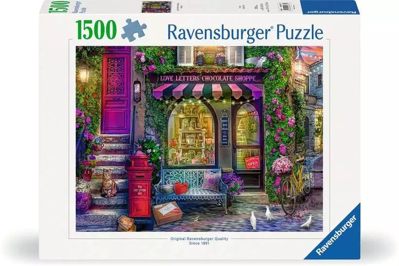 Szerelmes levelek csokiboltja Ravensburger 1500 darabos kirakó puzzle (RA - 12000737) - puzzlegarden