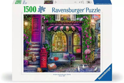 Szerelmes levelek csokiboltja Ravensburger 1500 darabos kirakó puzzle (RA - 12000737) - puzzlegarden