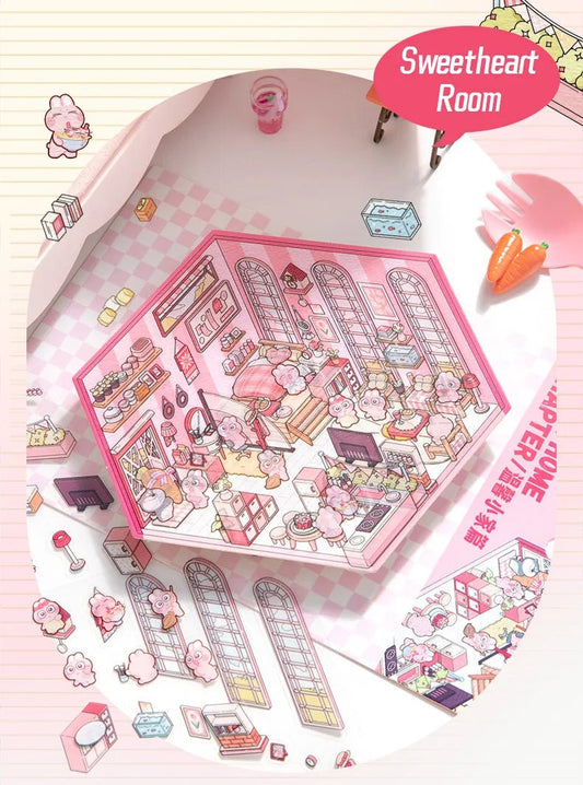 Szerelmesek szobája - matricajelenet Simno 1 darabos kirakó puzzle (SN-6941776318248) - puzzlegarden