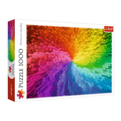 Színátmenet Kockák Trefl 1000 darabos kirakó puzzle (TR-10666) - puzzlegarden