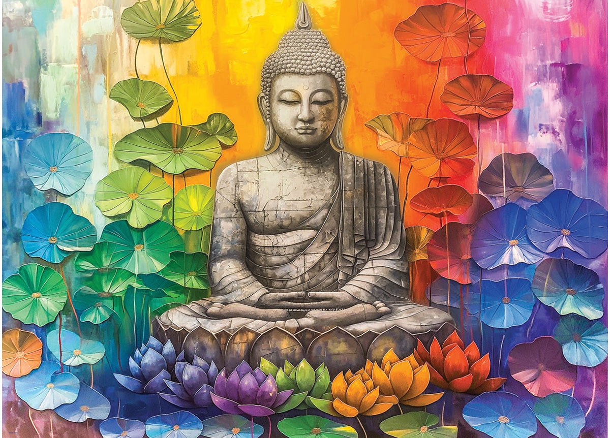 Színes Buddha Eurographics 1000 darabos kirakó puzzle (EUR-6000-5925) - puzzlegarden