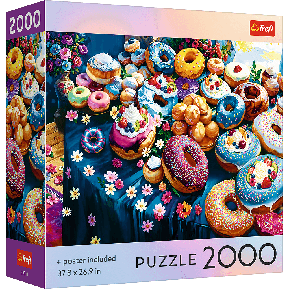 Színes fánkok Trefl 2000 darabos kirakó puzzle (TR-USA_99311) - puzzlegarden