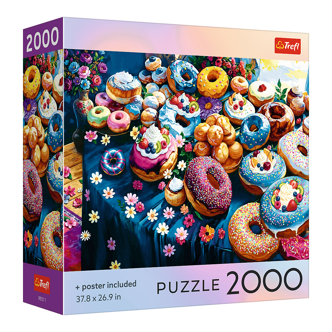 Színes fánkok Trefl 2000 darabos kirakó puzzle (TR-USA_99311) - puzzlegarden
