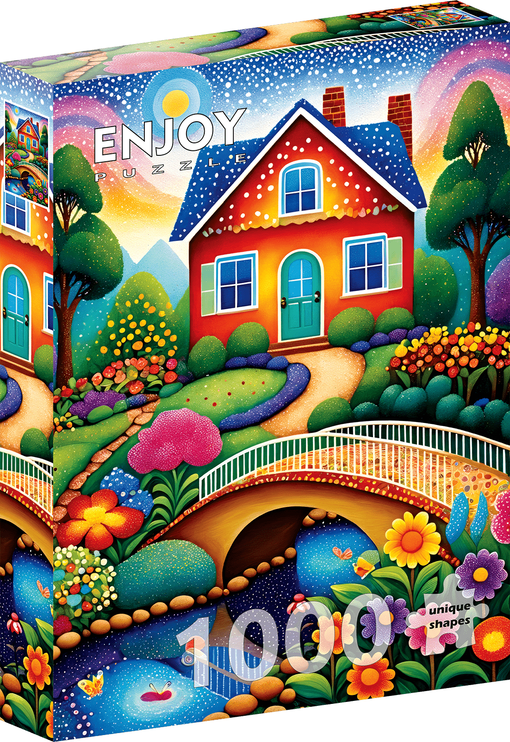 Színes Házikó Enjoy 1000 darabos kirakó puzzle (EN-2153 5949194021536) - puzzlegarden