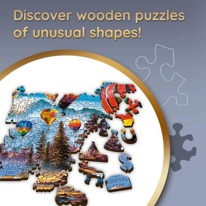 Színes Léggömbök - Fa kirakó Trefl Wood Craft 1000 darabos kirakó puzzle (TR - 20143 5900511201437) - puzzlegarden