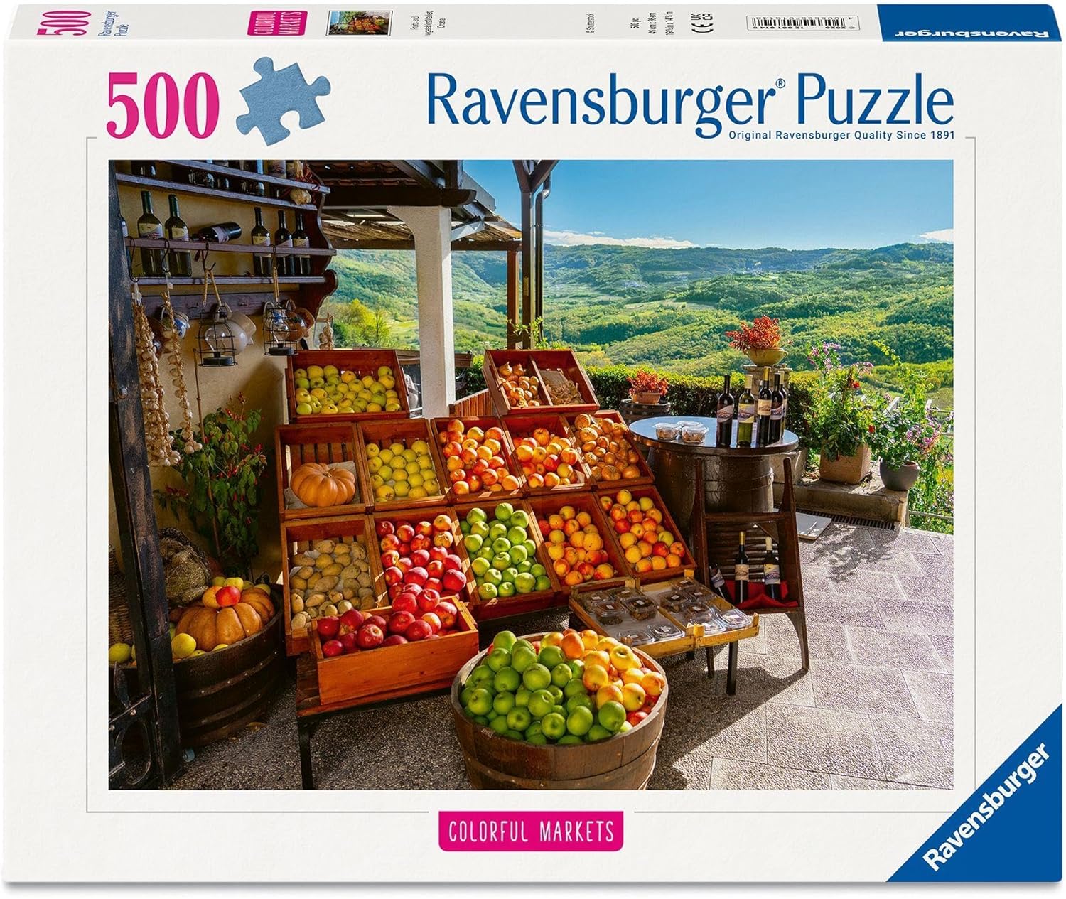 Színes Piacok - Zöldség - gyümölcs piac, Horvátország Ravensburger 500 darabos kirakó puzzle (RA-12001814) - puzzlegarden