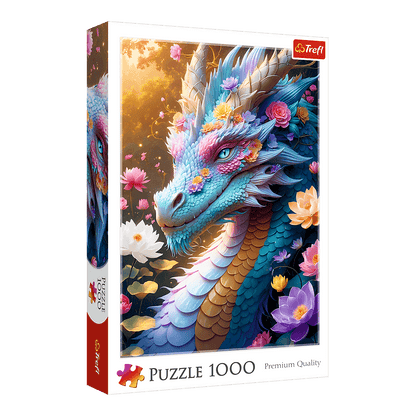 Színes sárkány Trefl 1000 darabos kirakó puzzle (TR-10953) - puzzlegarden
