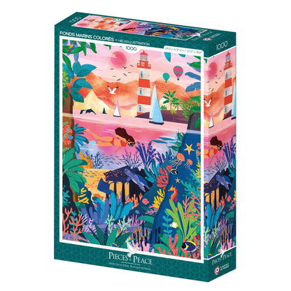 Színes tengerfenék Pieces & Peace 1000 darabos kirakó puzzle (PaP-00180) - puzzlegarden