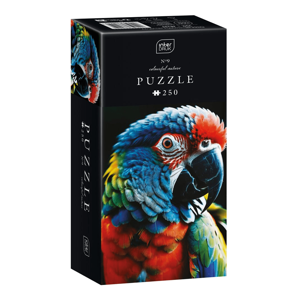 Színes természet 9 – Papagáj Interdruk 250 darabos kirakó puzzle (ID-5902277385550) - puzzlegarden