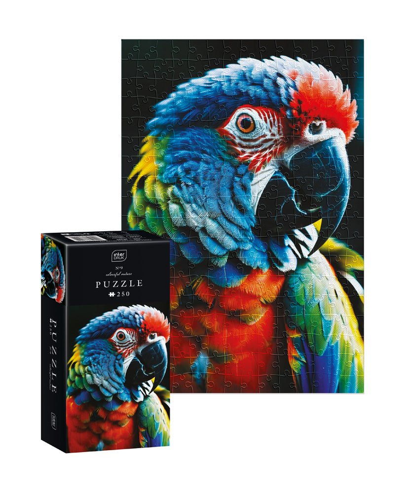 Színes természet 9 – Papagáj Interdruk 250 darabos kirakó puzzle (ID-PUZ250CN9) - puzzlegarden