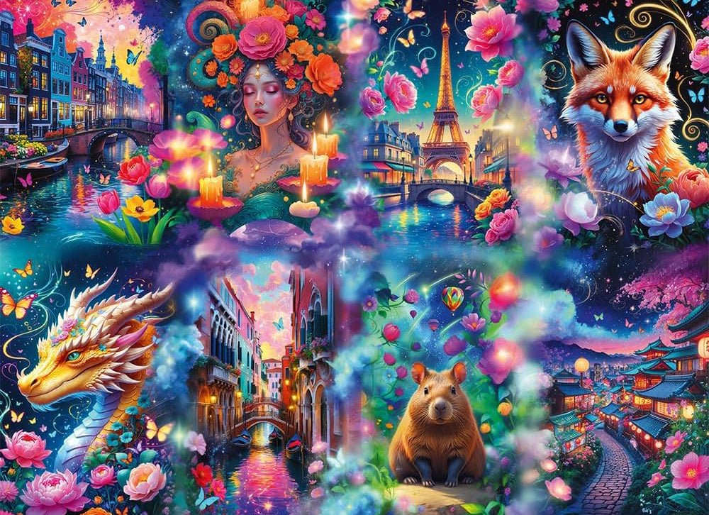 Színes világ Trefl 8000 darabos kirakó puzzle (TR-81080) - puzzlegarden