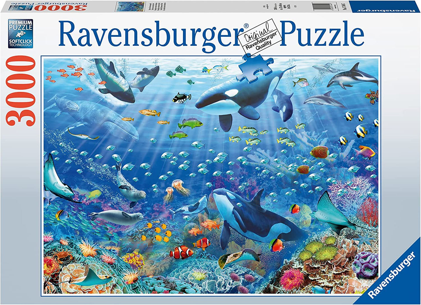 Színes Vizivilág Ravensburger 3000 darabos kirakó puzzle (RA-17444 4005556174447) - puzzlegarden