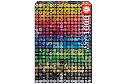 Színkollázs - Kupakok Educa 1000 darabos kirakó puzzle (ED-19026 8412668190269) - puzzlegarden