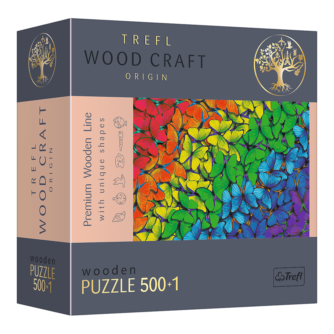 Szivárvány Pillangók - Fa kirakó Trefl 500 darabos kirakó puzzle (TR-20159) - puzzlegarden