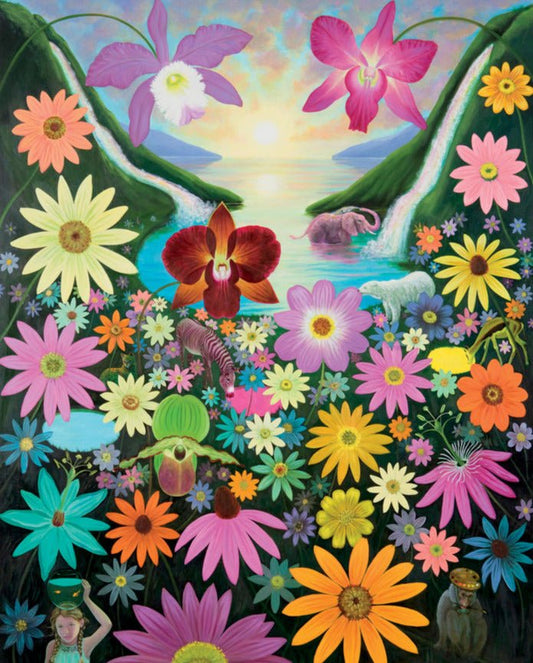 Szivárvány - vízesés Pomegranate 500 darabos kirakó puzzle (POM - JP002) - puzzlegarden