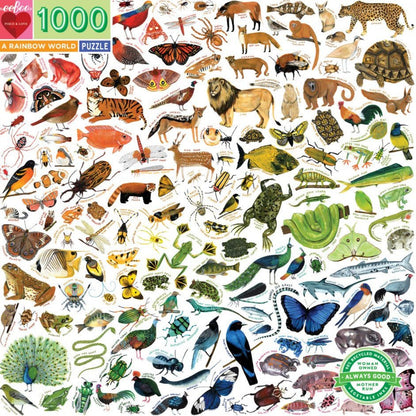 Szivárványos Világ Eeboo 1000 darabos kirakó puzzle (EB-PZTRBW 689196509971) - puzzlegarden