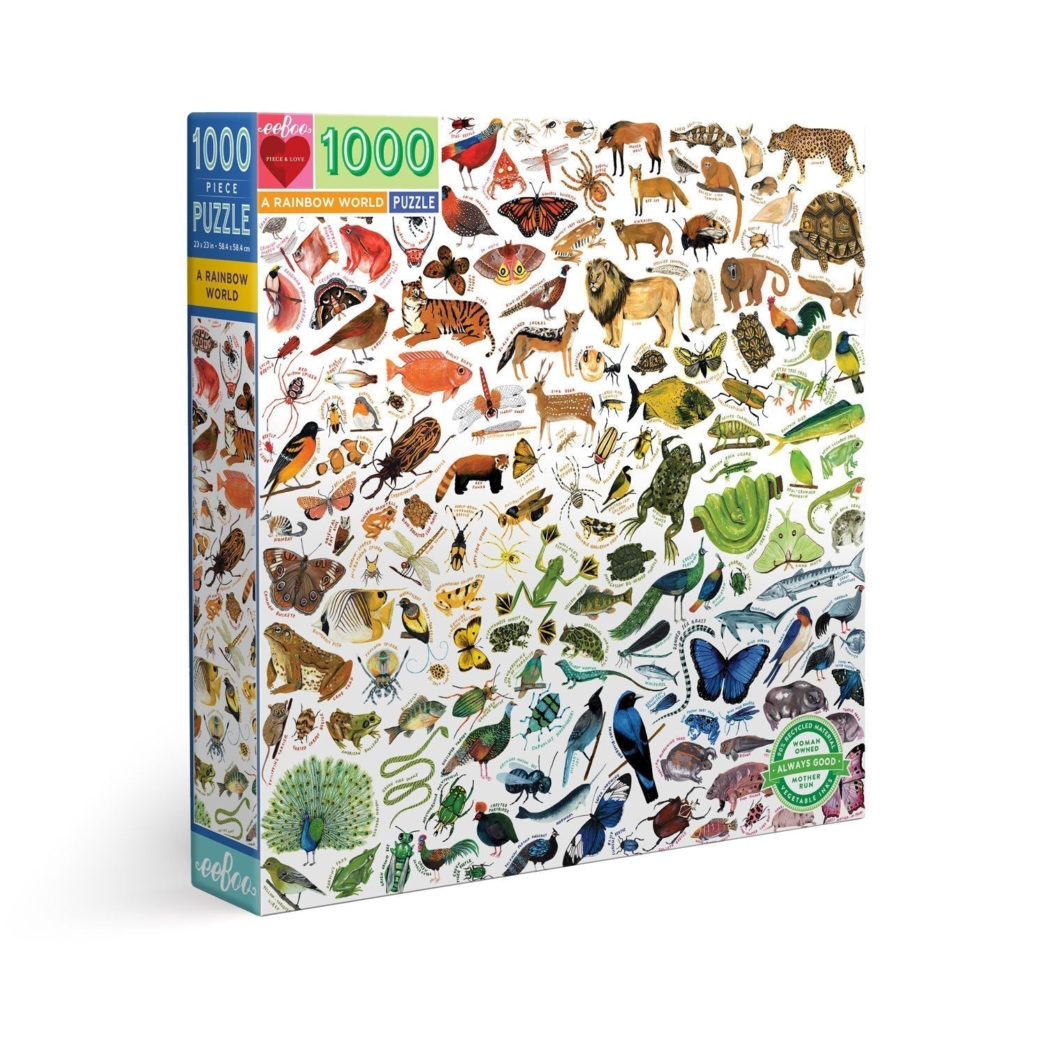 Szivárványos Világ Eeboo 1000 darabos kirakó puzzle (EB-PZTRBW 689196509971) - puzzlegarden