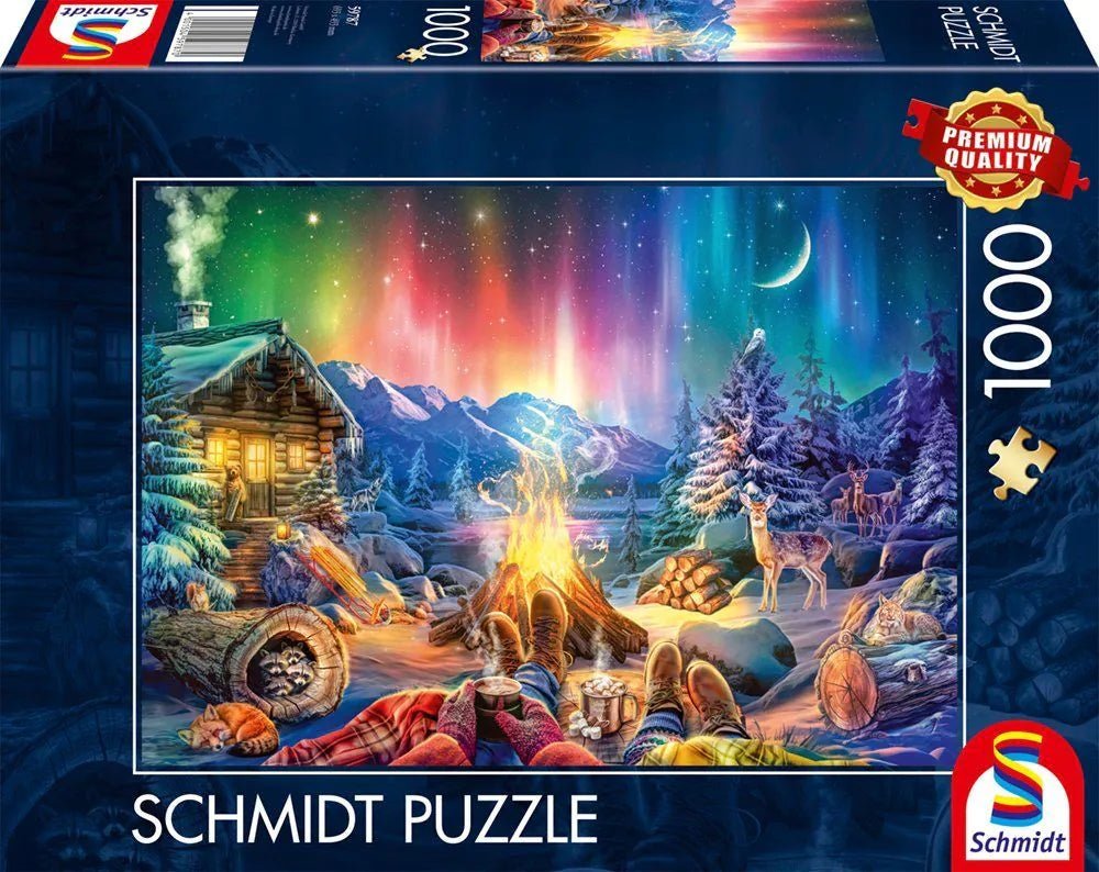 Tábortűz a Csillagok Alatt - kicsit sérült doboz Schmidt Spiele 1000 darabos kirakó puzzle (SCH - 59787 4001504597870) - puzzlegarden