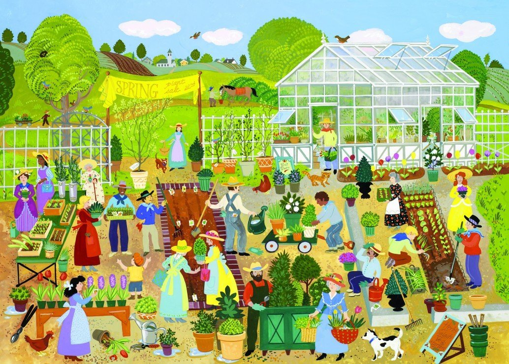 Tavaszi növényvásár Alipson 500 darabos kirakó puzzle (AL-50122) - puzzlegarden