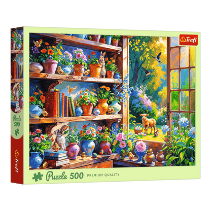 Tavaszi reggel az üvegházban Trefl 500 darabos kirakó puzzle (TR-37558) - puzzlegarden