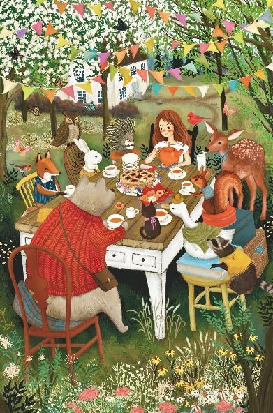 Tavaszi teadélután Reverie 1000 darabos kirakó puzzle (RE-STP1000NS) - puzzlegarden