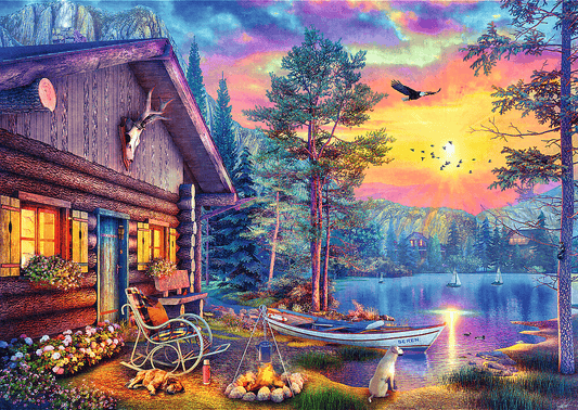 Tea Time: Kikötő naplementében Trefl 500 darabos kirakó puzzle (TR-37617) - puzzlegarden