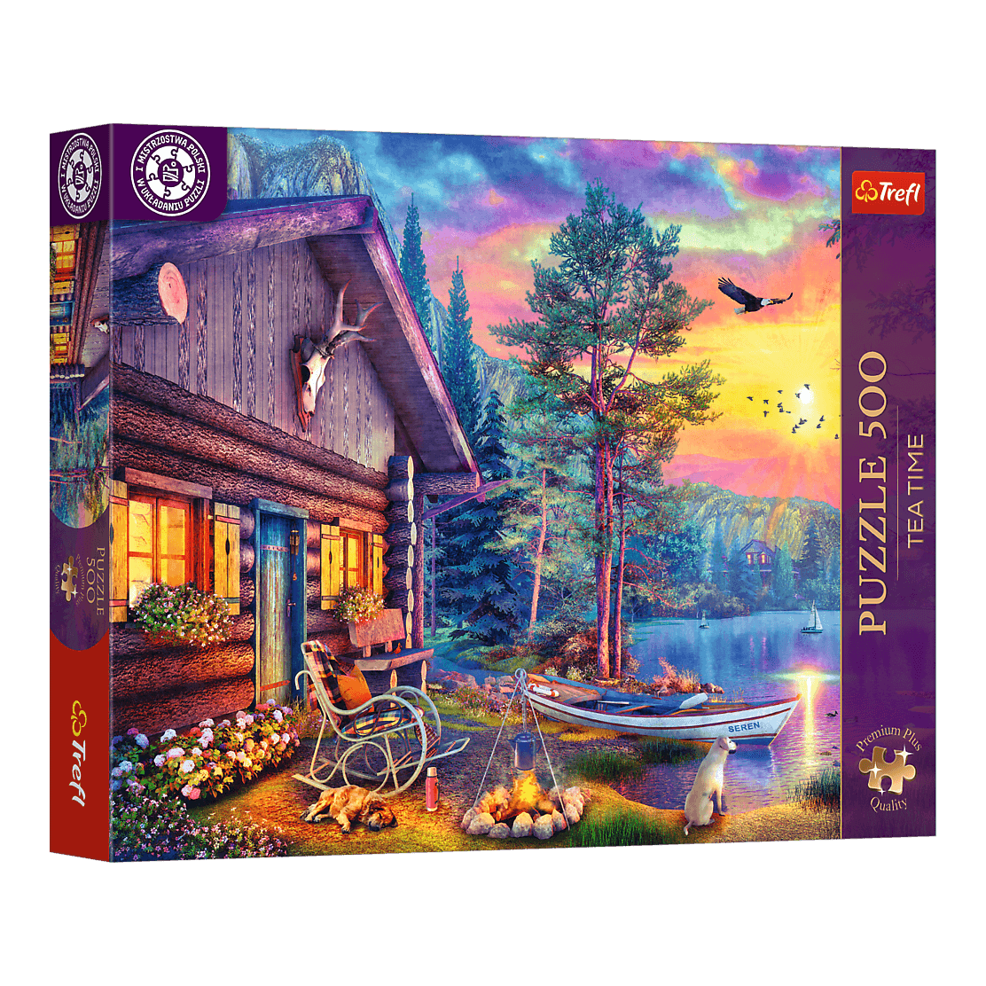 Tea Time: Kikötő naplementében Trefl 500 darabos kirakó puzzle (TR-37617) - puzzlegarden