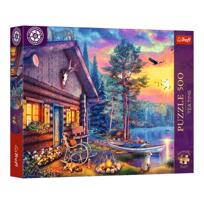 Tea Time: Kikötő naplementében Trefl 500 darabos kirakó puzzle (TR-37617) - puzzlegarden