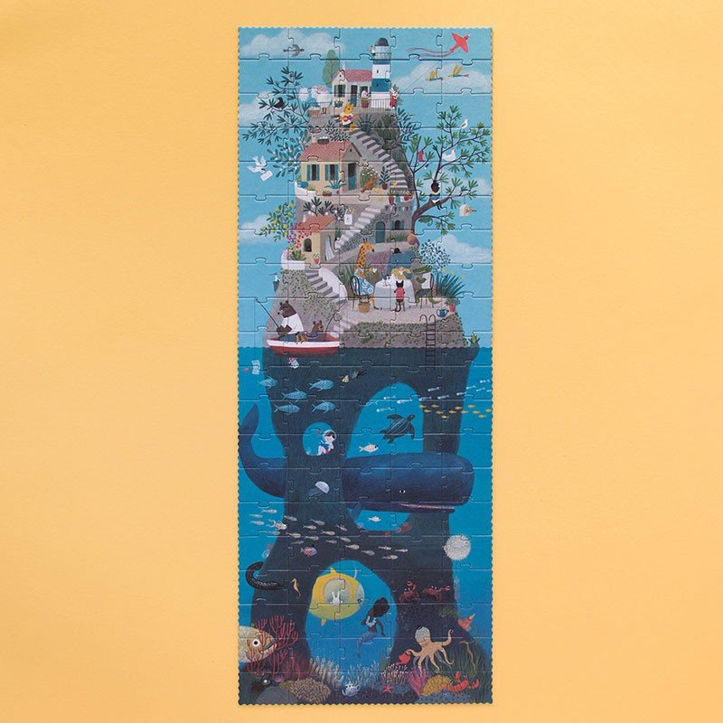 Teázás a tengerparton Londji 100 darabos kirakó puzzle (LN-PZ569U) - puzzlegarden