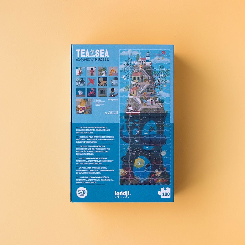 Teázás a tengerparton Londji 100 darabos kirakó puzzle (LN-PZ569U) - puzzlegarden