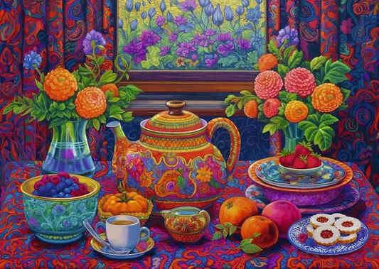 Teázás ideje – XXL Ravensburger 300 darabos kirakó puzzle (RA-12001446) - puzzlegarden
