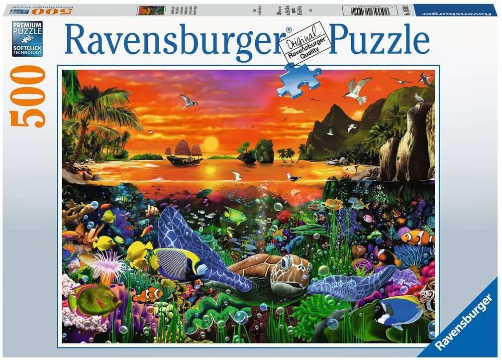 Teknős a Zátonyon Ravensburger 500 darabos kirakó puzzle (RA-16590 4005556165902) - puzzlegarden